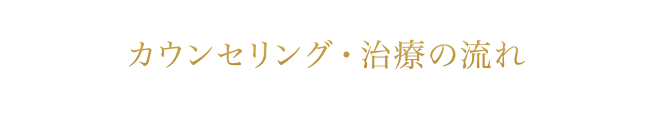 カウンセリング・治療の流れ